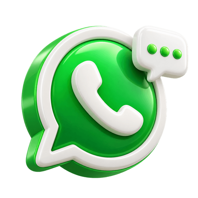 3D WhatsApp Business illustration
